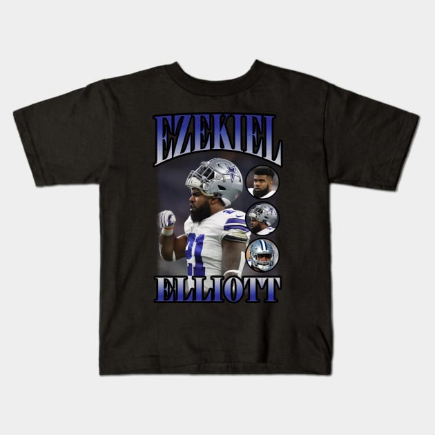 BOOTLEG EZEKIEL ELLIOTT VOL 2 Kids T-Shirt by hackercyberattackactivity